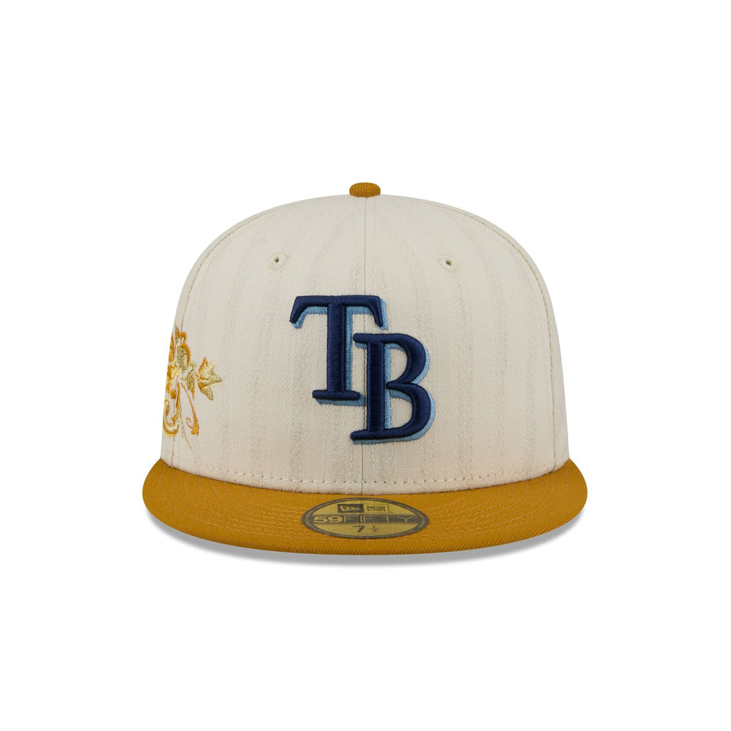 Tampa Bay Rays Chrome Herringbone 59FIFTY Fitted Hat - Image 2
