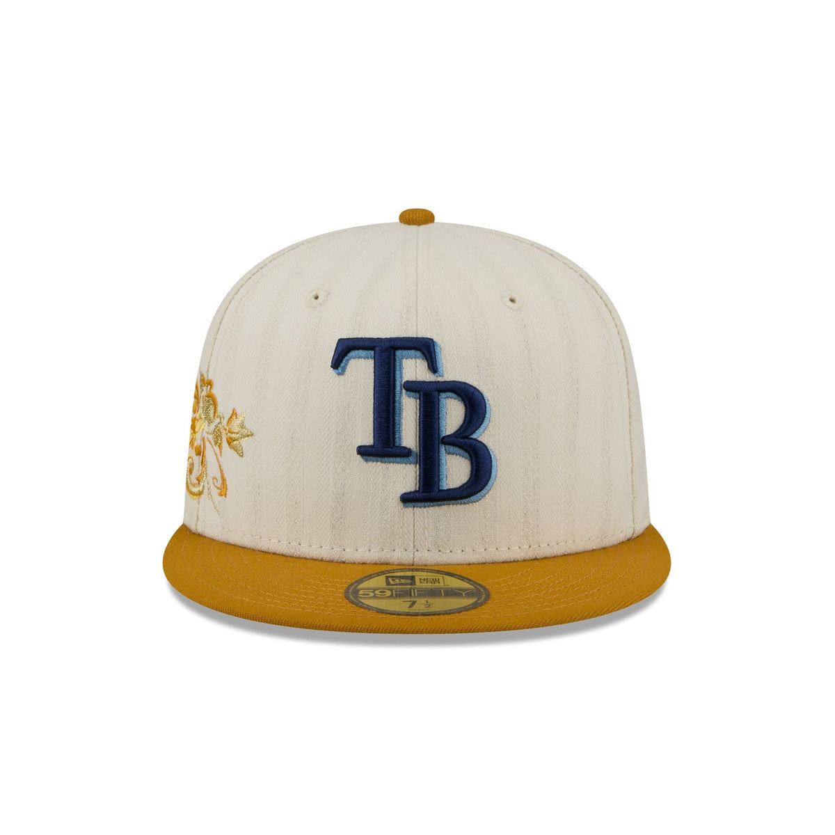 Tampa Bay Rays Chrome Herringbone 59FIFTY Fitted Hat - Image 2