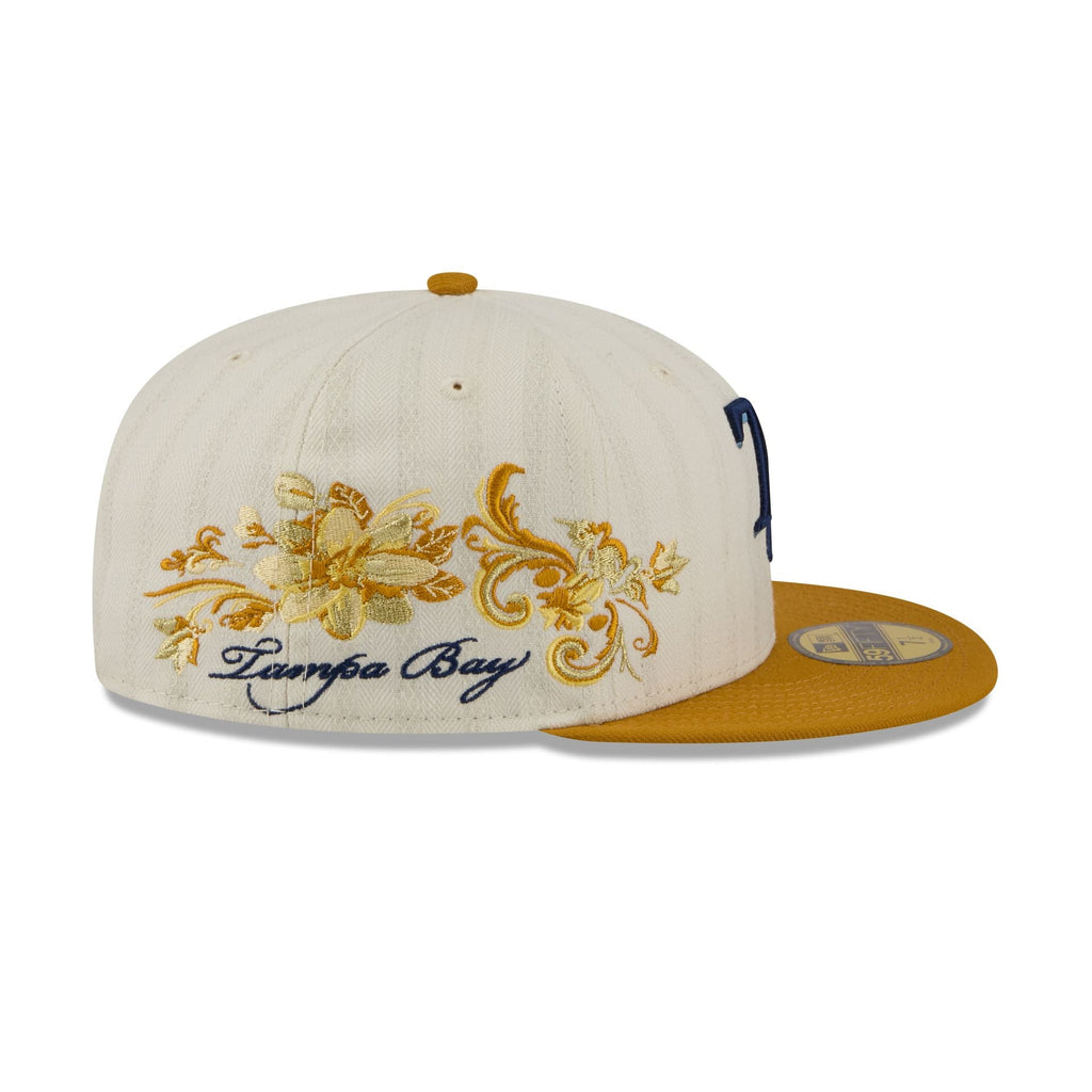 Tampa Bay Rays Chrome Herringbone 59FIFTY Fitted Hat - Image 4