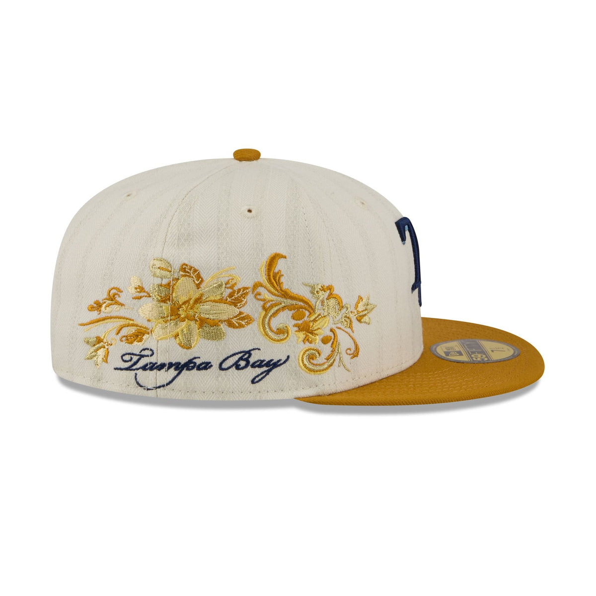 Tampa Bay Rays Chrome Herringbone 59FIFTY Fitted Hat - Image 4