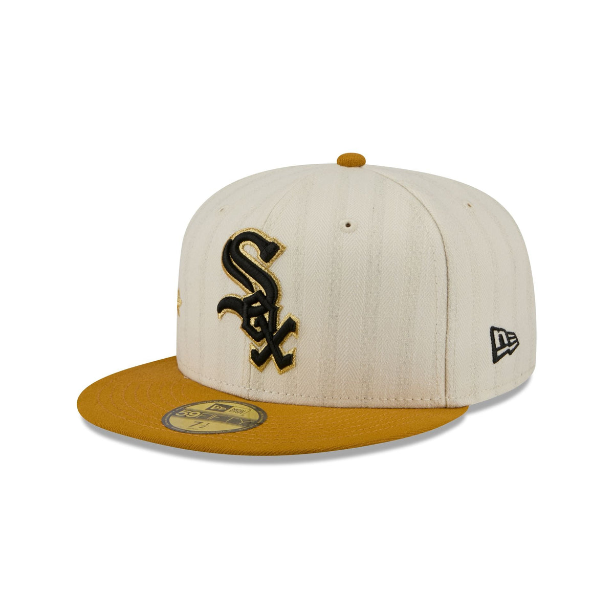 Chicago White Sox Chrome Herringbone 59FIFTY Fitted Hat - Image 3