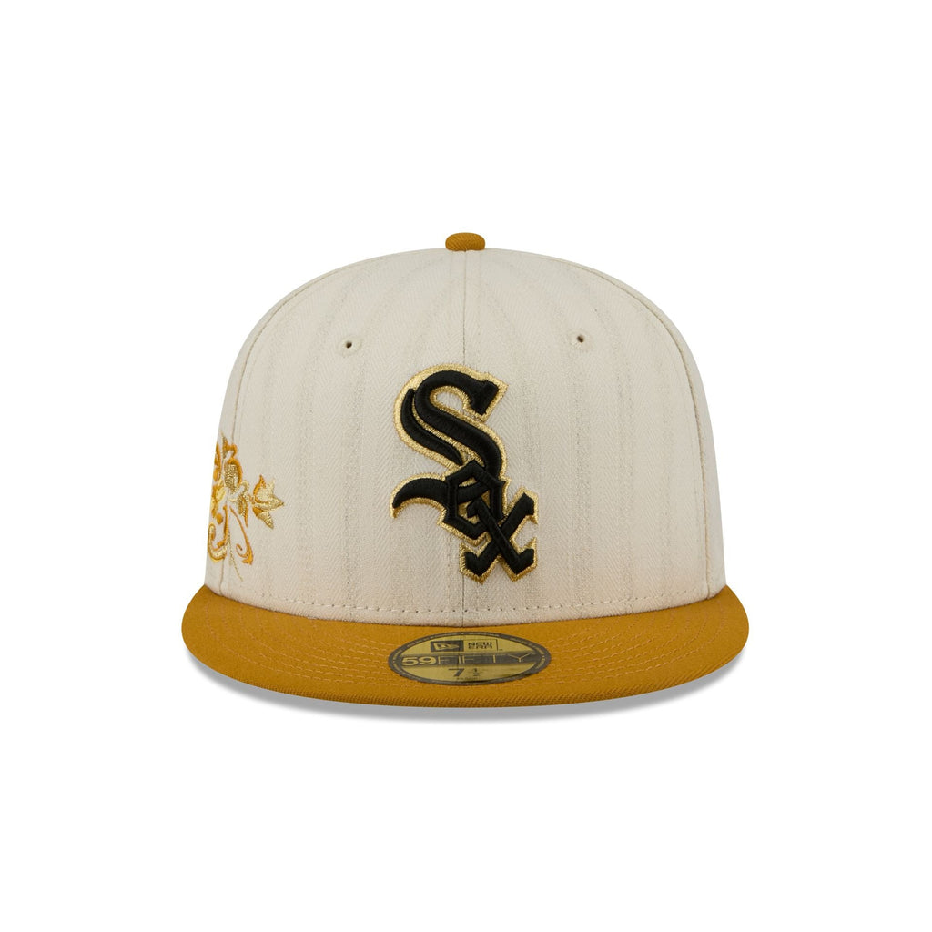 Chicago White Sox Chrome Herringbone 59FIFTY Fitted Hat - Image 2