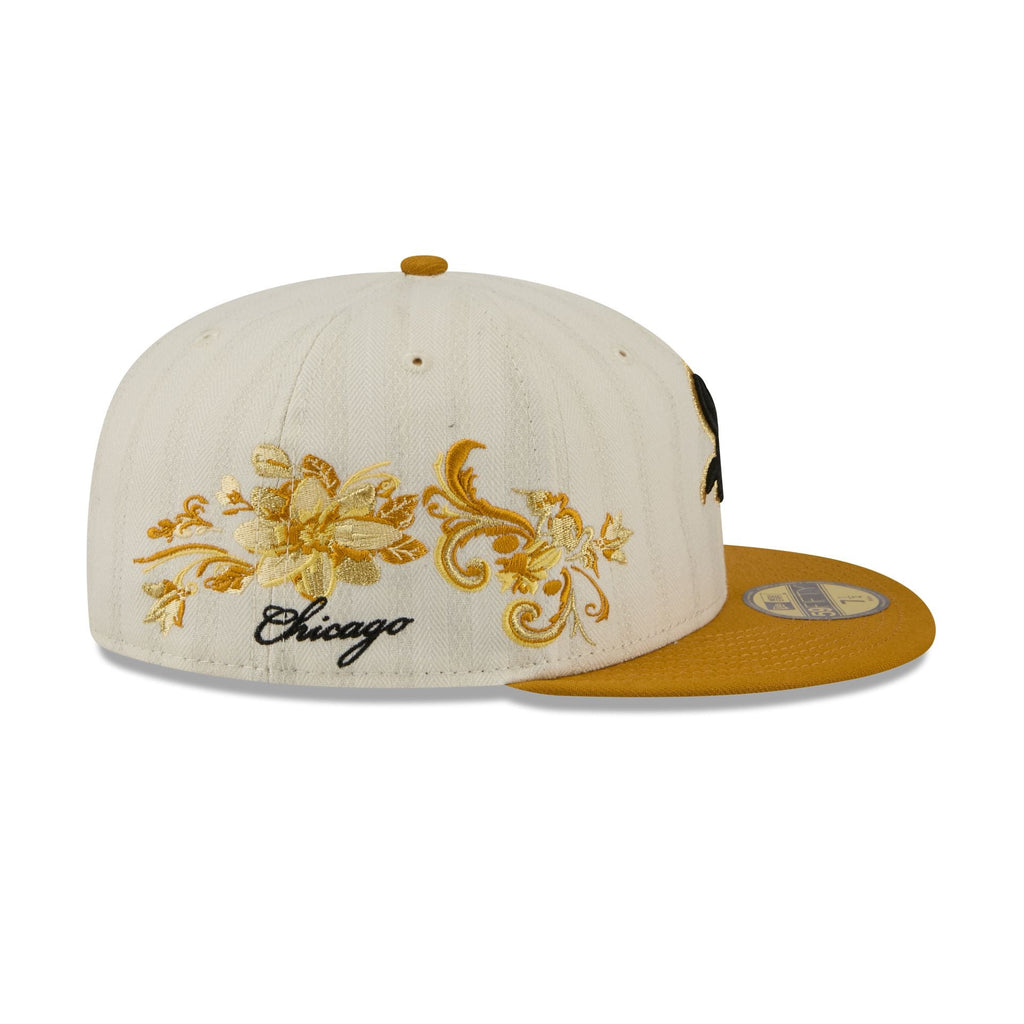 Chicago White Sox Chrome Herringbone 59FIFTY Fitted Hat - Image 4