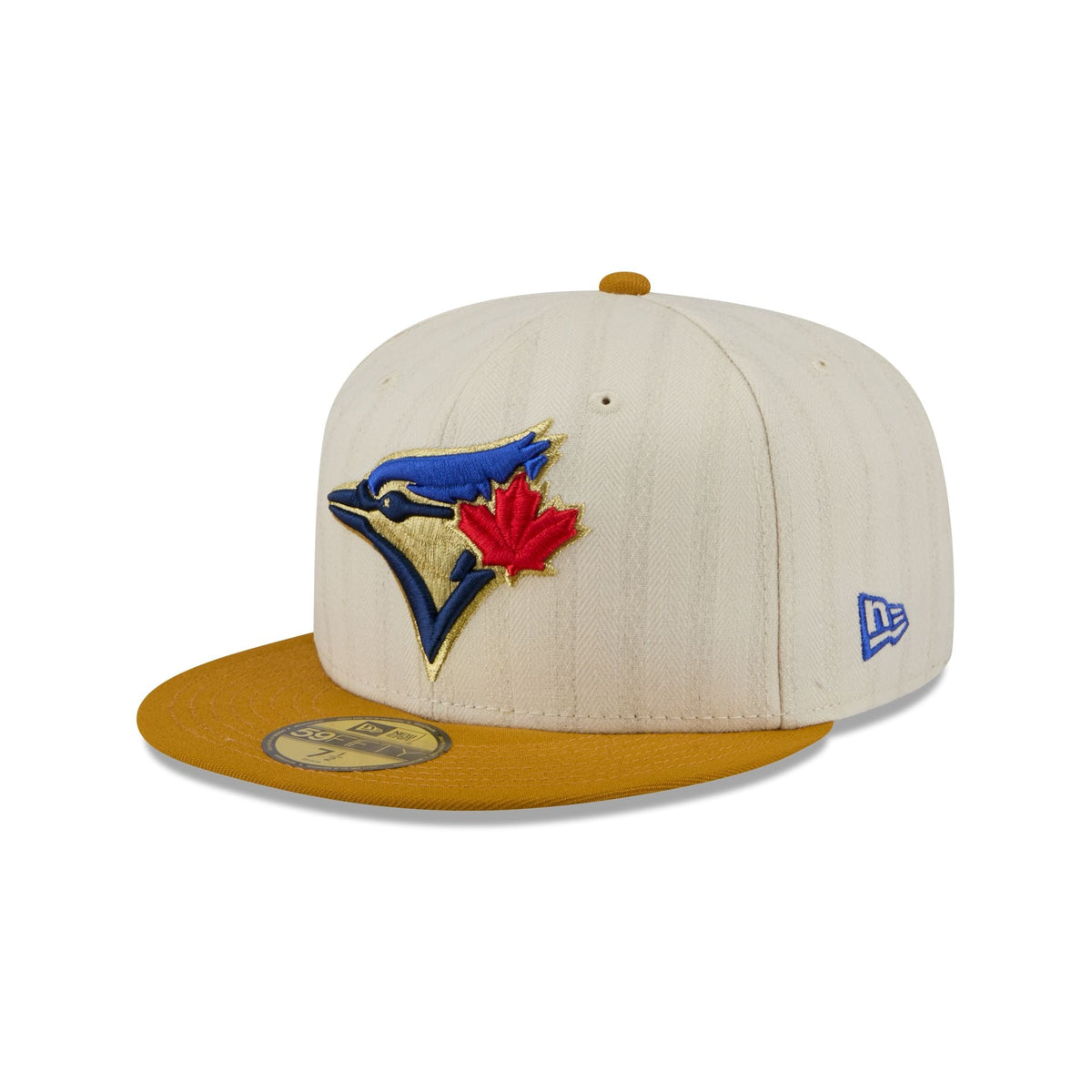Toronto Blue Jays Chrome Herringbone 59FIFTY Fitted Hat - Image 3