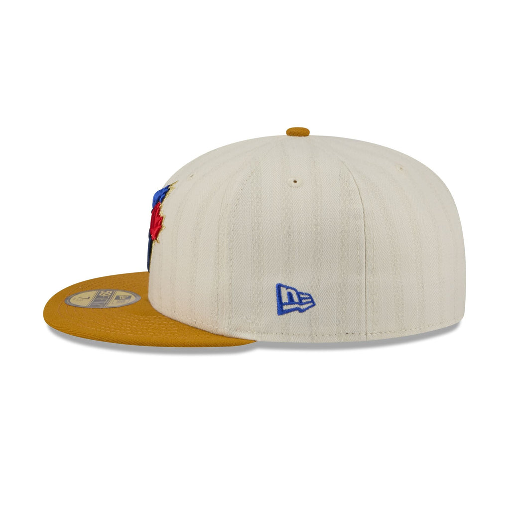 Toronto Blue Jays Chrome Herringbone 59FIFTY Fitted Hat - Image 5