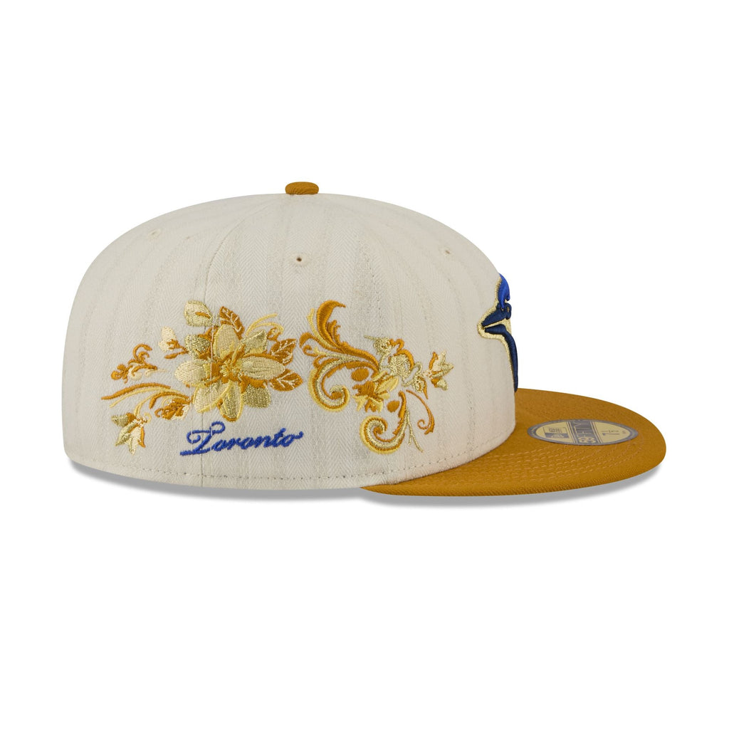 Toronto Blue Jays Chrome Herringbone 59FIFTY Fitted Hat - Image 4