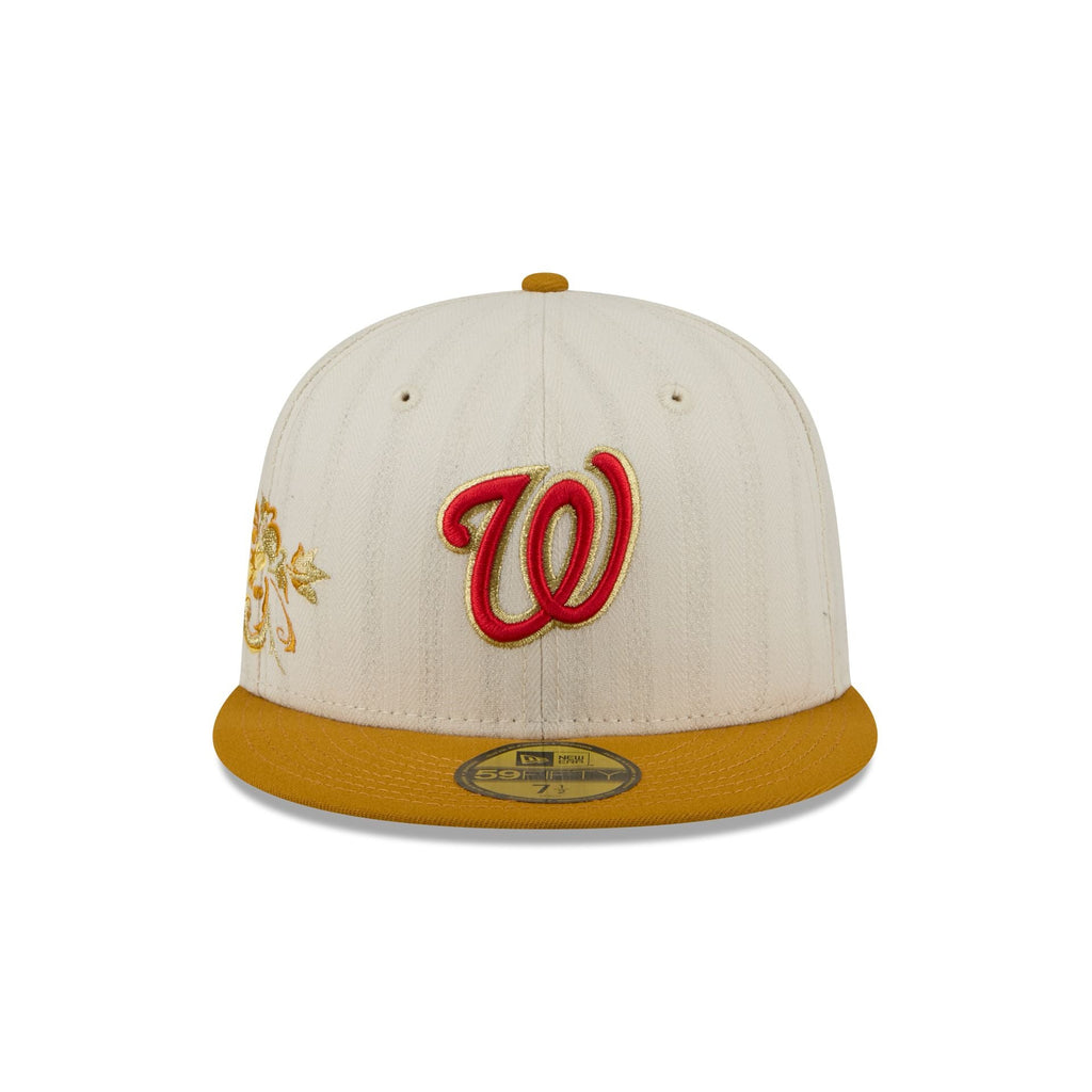 Washington Nationals Chrome Herringbone 59FIFTY Fitted Hat - Image 2