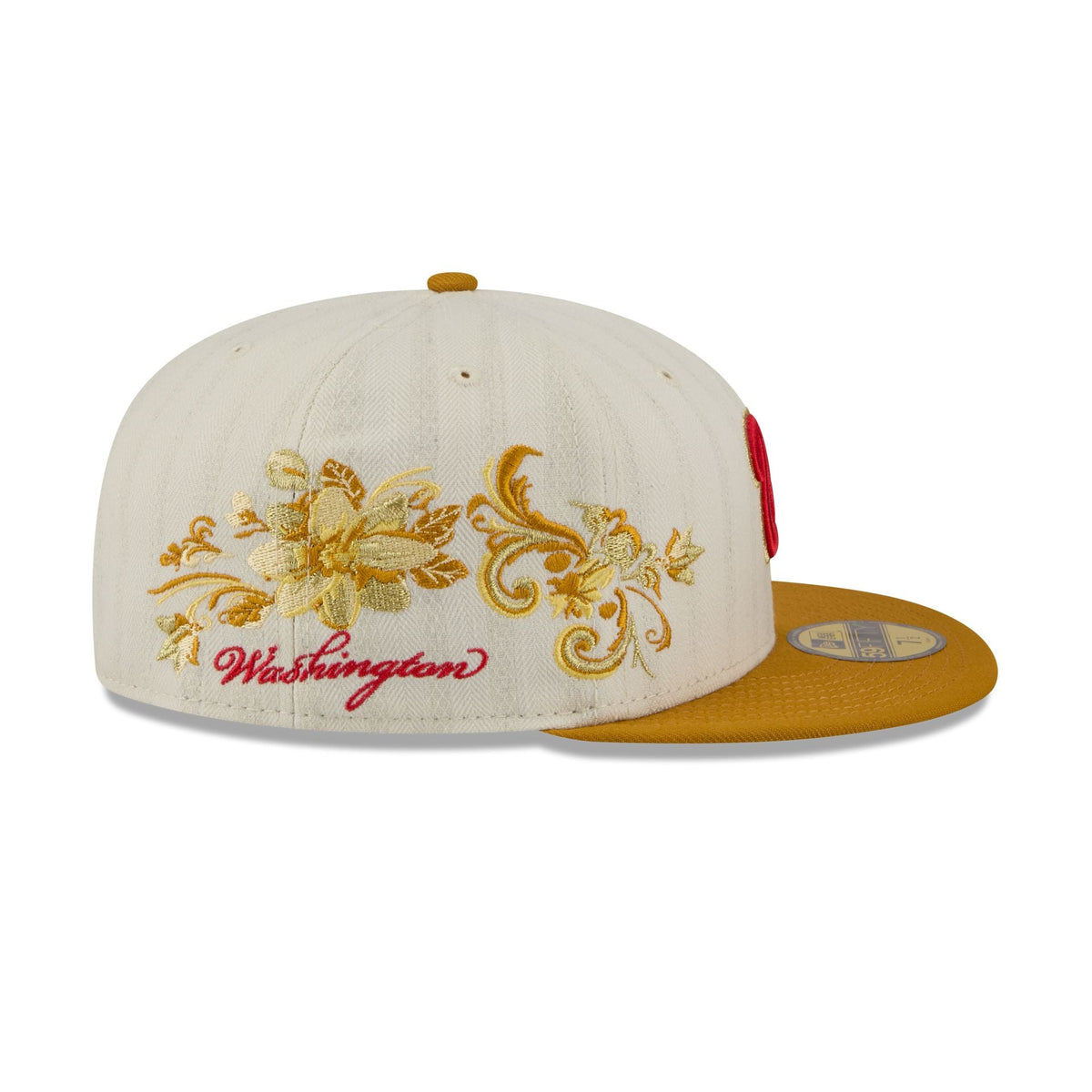 Washington Nationals Chrome Herringbone 59FIFTY Fitted Hat - Image 4