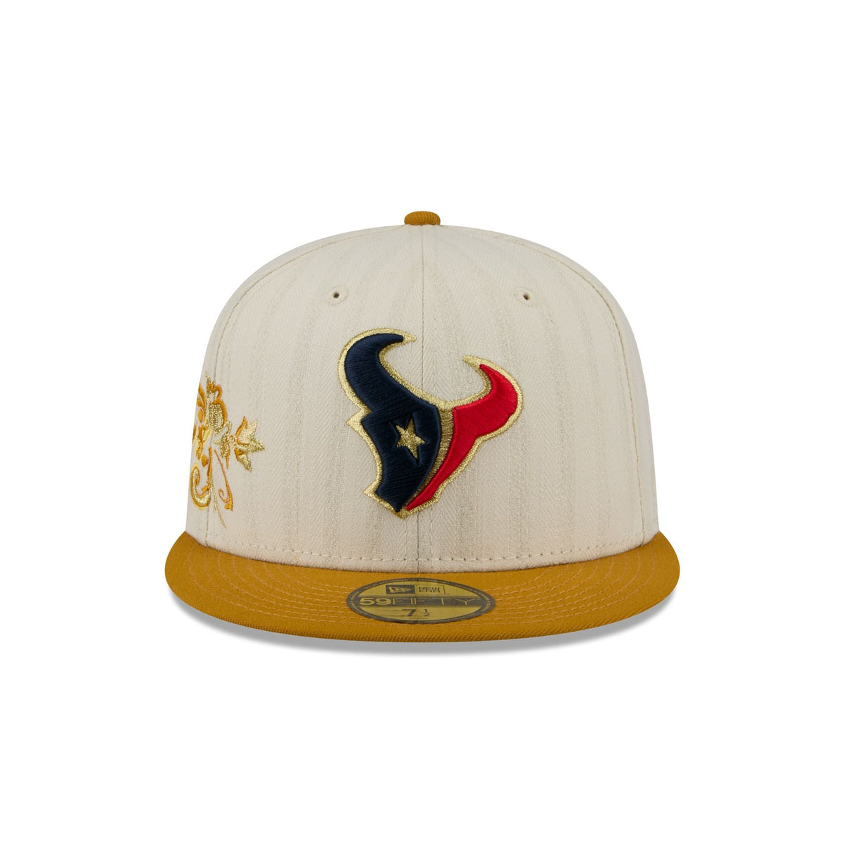Houston Texans Chrome Herringbone 59FIFTY Fitted Hat - Image 2