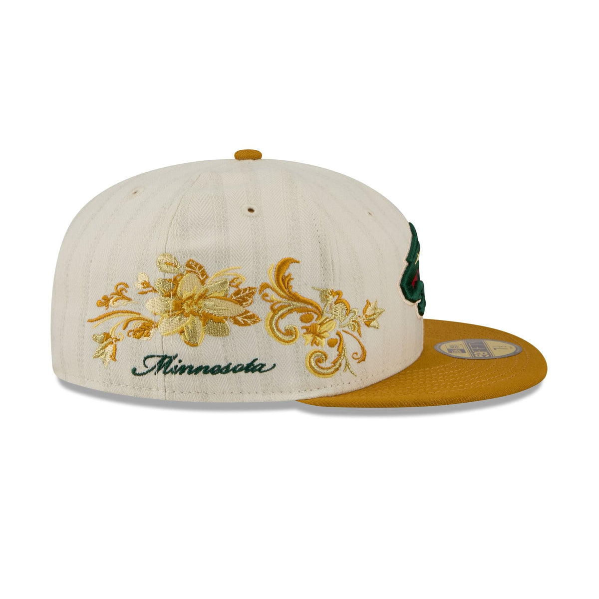 Minnesota Wild Chrome Herringbone 59FIFTY Fitted Hat - Image 4