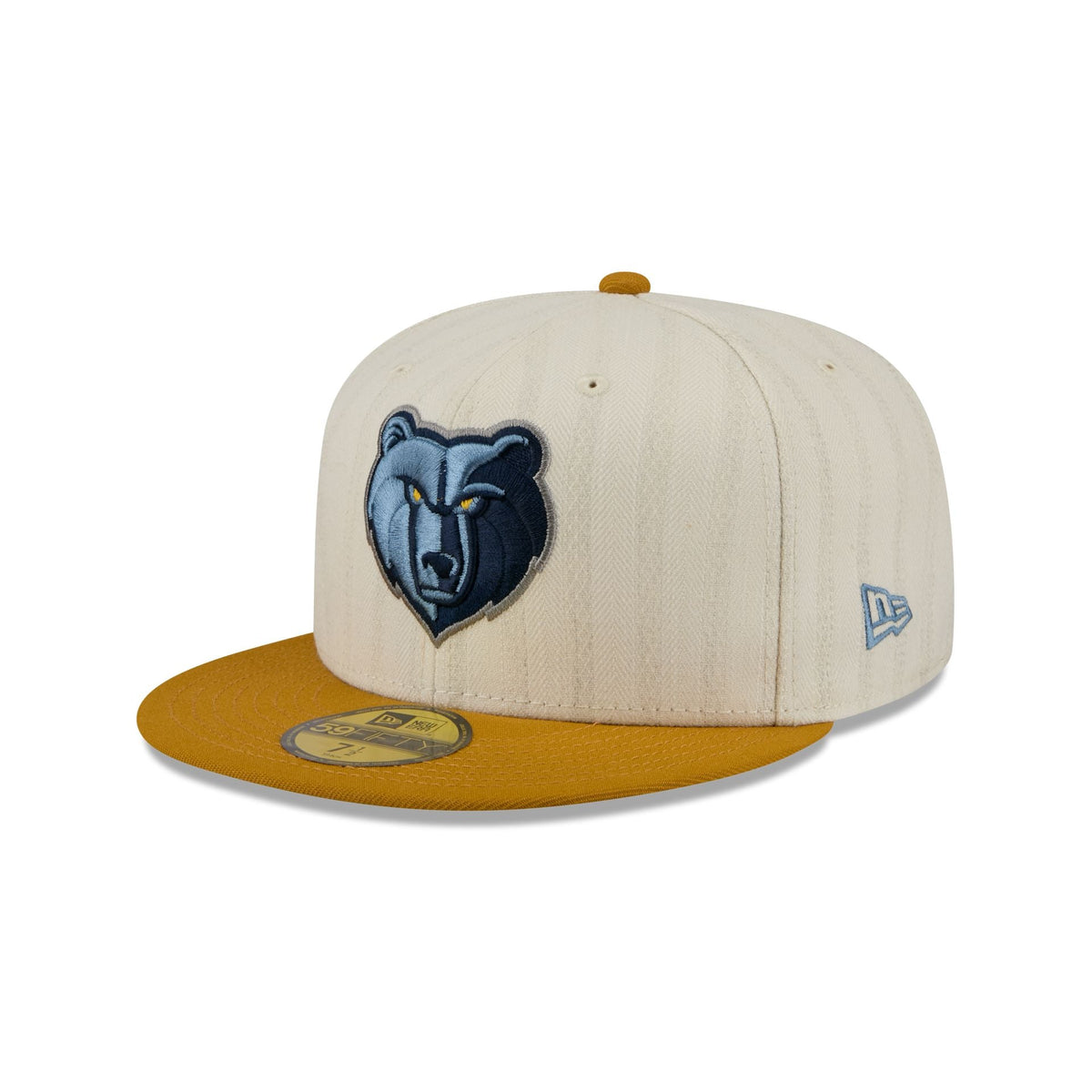 Memphis Grizzlies Chrome Herringbone 59FIFTY Fitted Hat - Image 3