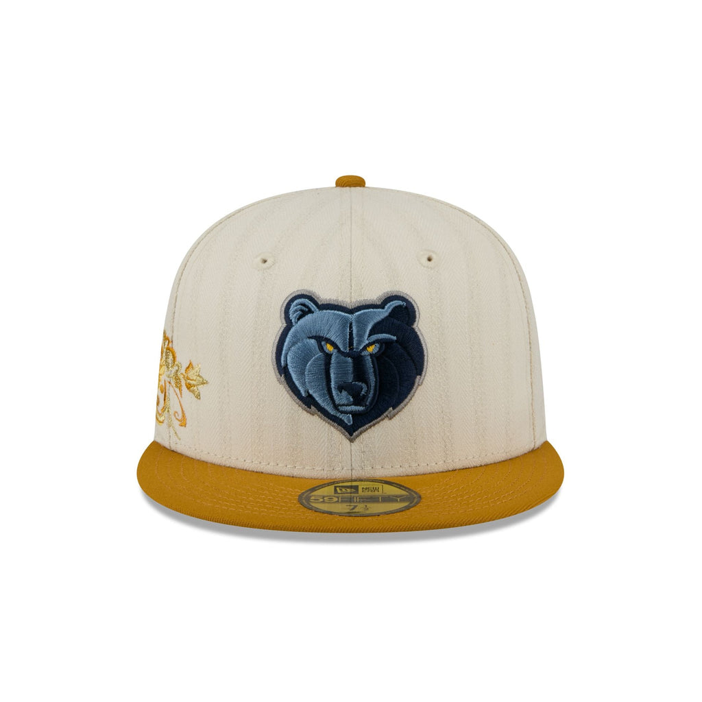 Memphis Grizzlies Chrome Herringbone 59FIFTY Fitted Hat - Image 2