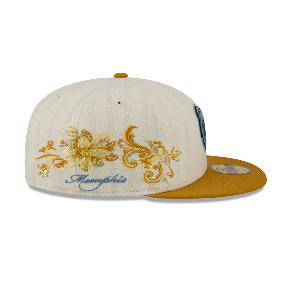 Memphis Grizzlies Chrome Herringbone 59FIFTY Fitted Hat - Image 4
