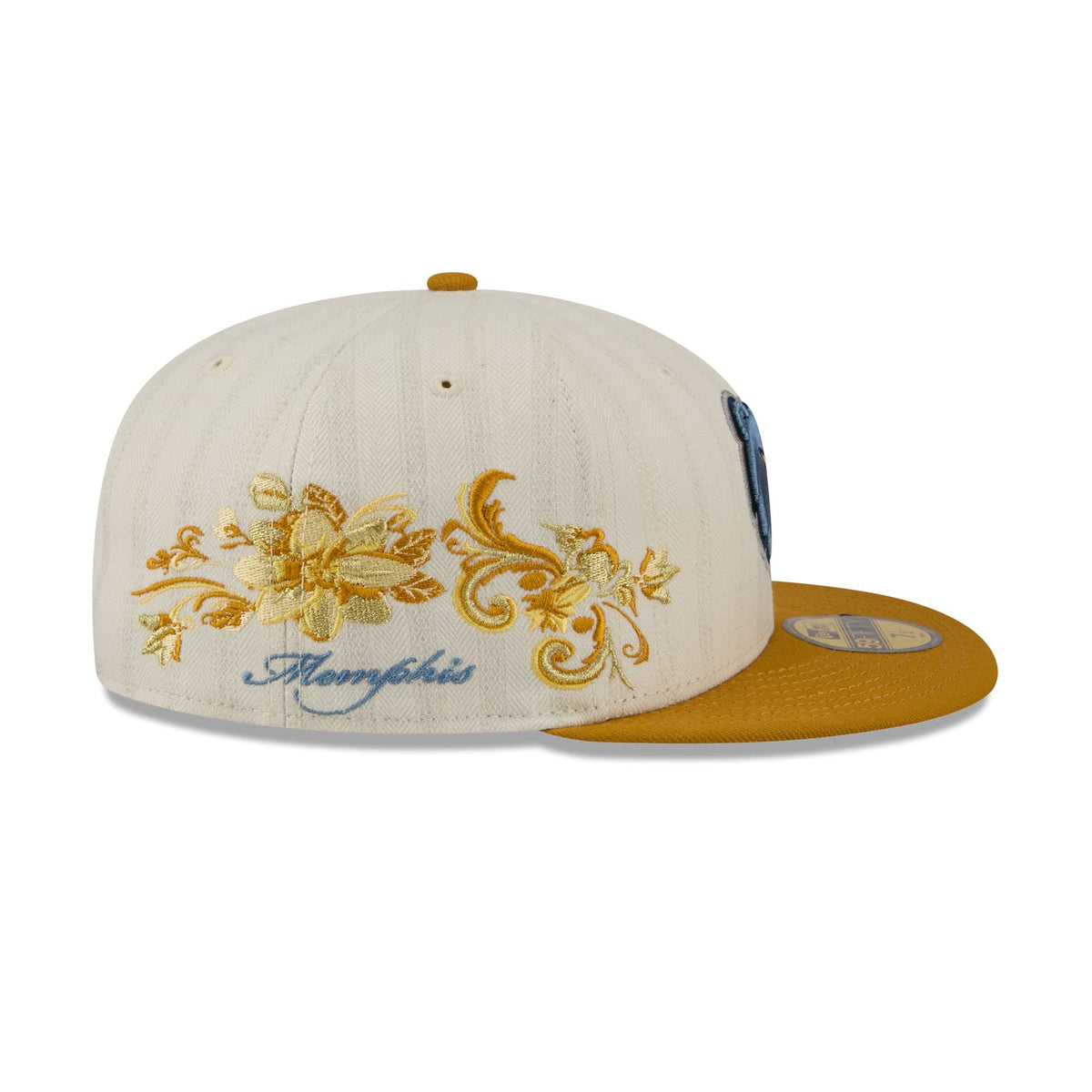 Memphis Grizzlies Chrome Herringbone 59FIFTY Fitted Hat - Image 4