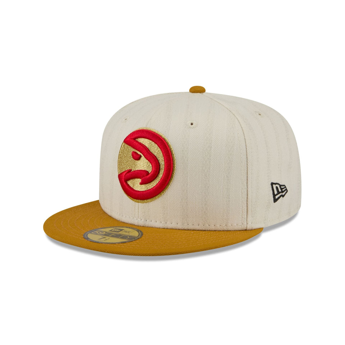 Atlanta Hawks Chrome Herringbone 59FIFTY Fitted Hat - Image 3