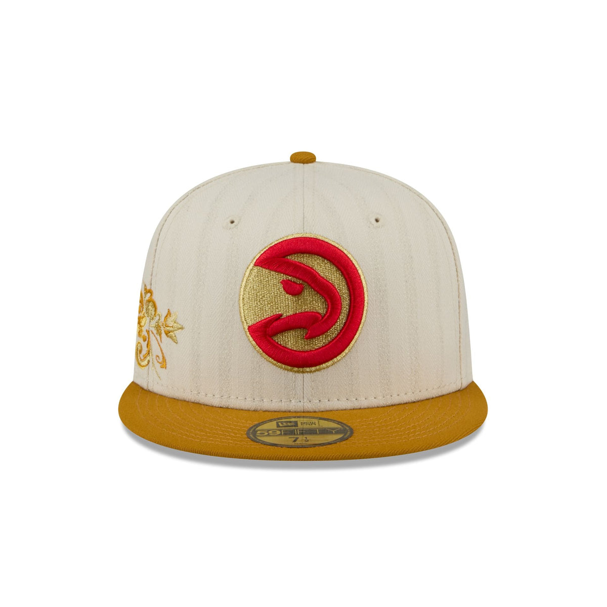 Atlanta Hawks Chrome Herringbone 59FIFTY Fitted Hat - Image 2