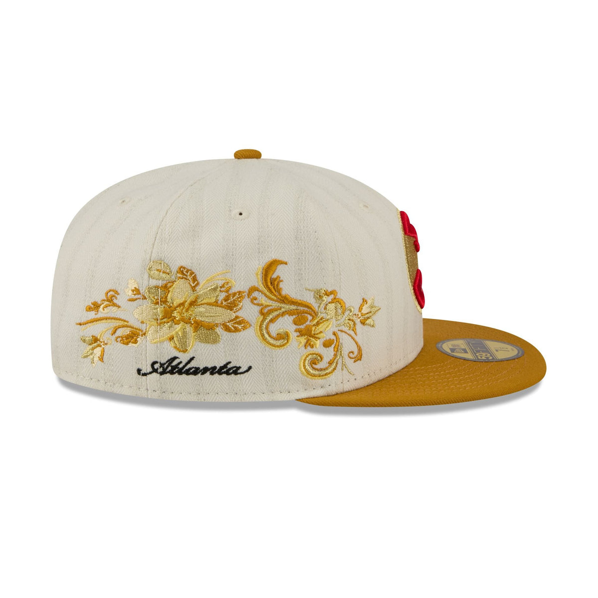 Atlanta Hawks Chrome Herringbone 59FIFTY Fitted Hat - Image 4