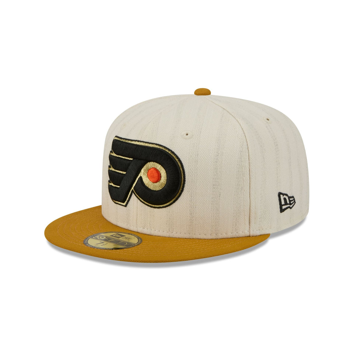 Philadelphia Flyers Chrome Herringbone 59FIFTY Fitted Hat - Image 3