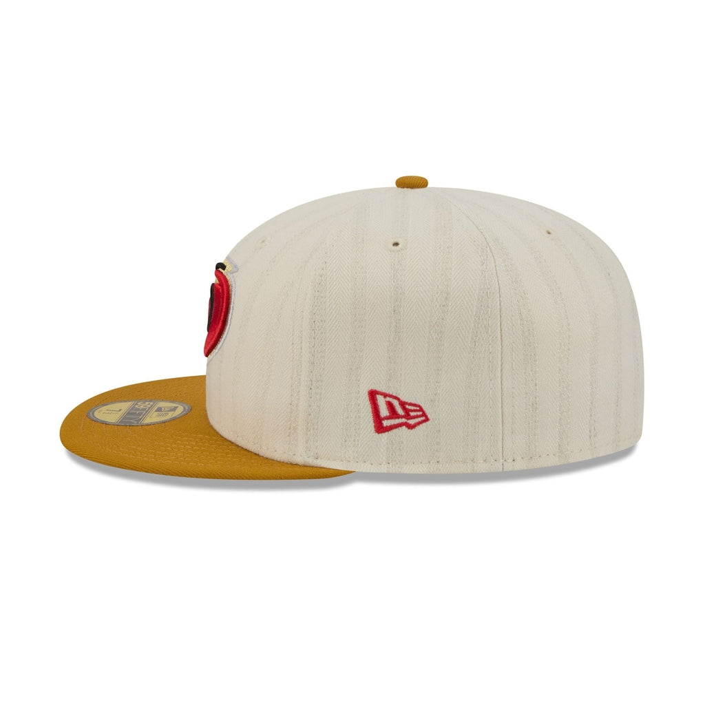 Carolina Hurricanes Chrome Herringbone 59FIFTY Fitted Hat - Image 5
