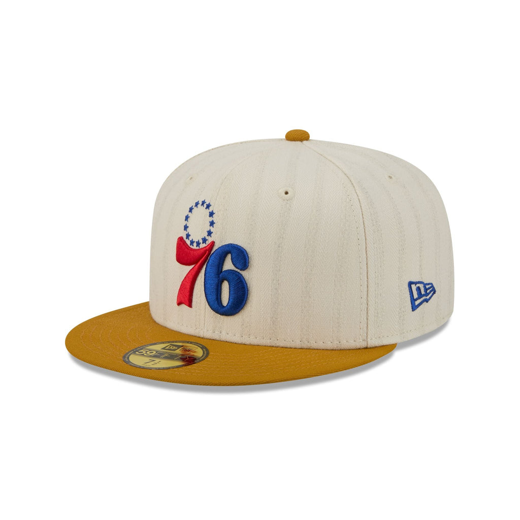 Philadelphia 76ers Chrome Herringbone 59FIFTY Fitted Hat - Image 3