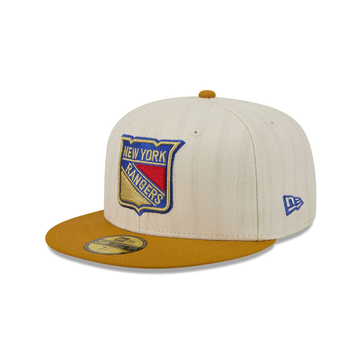 New York Rangers Chrome Herringbone 59FIFTY Fitted Hat - Image 3