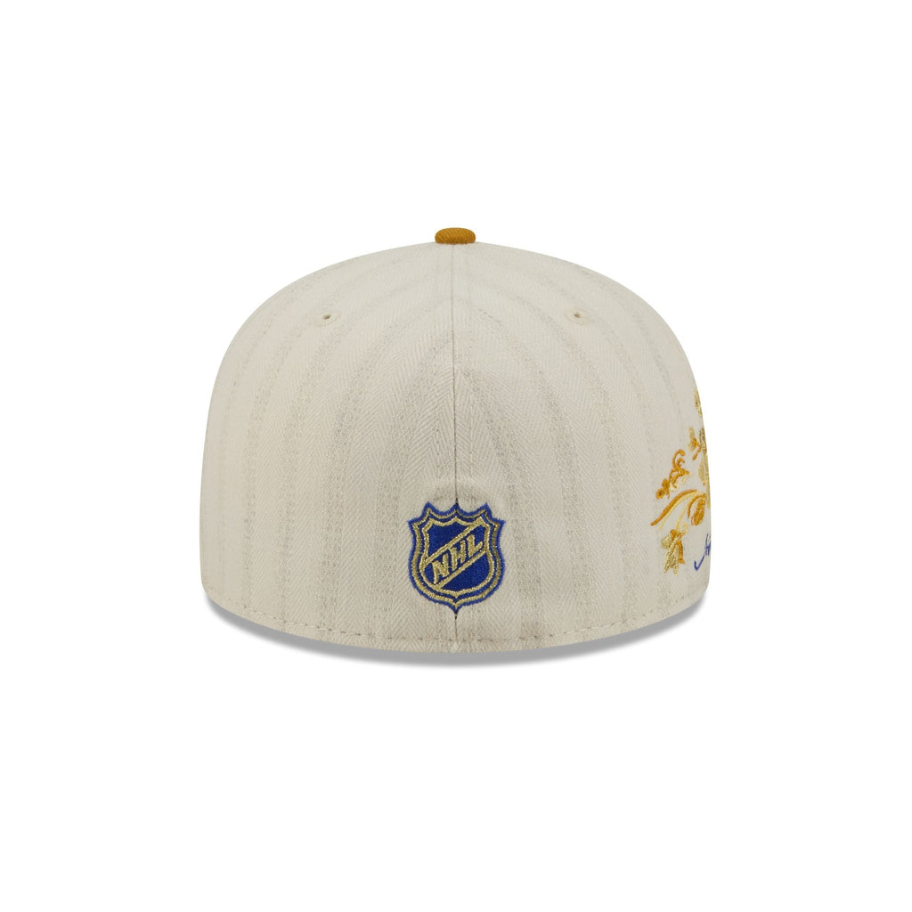 New York Rangers Chrome Herringbone 59FIFTY Fitted Hat - Image 6