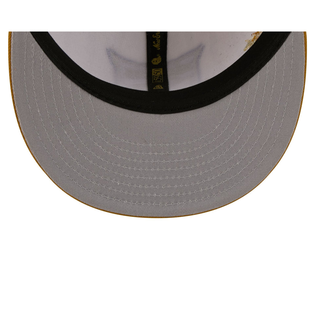 New York Rangers Chrome Herringbone 59FIFTY Fitted Hat - Image 7