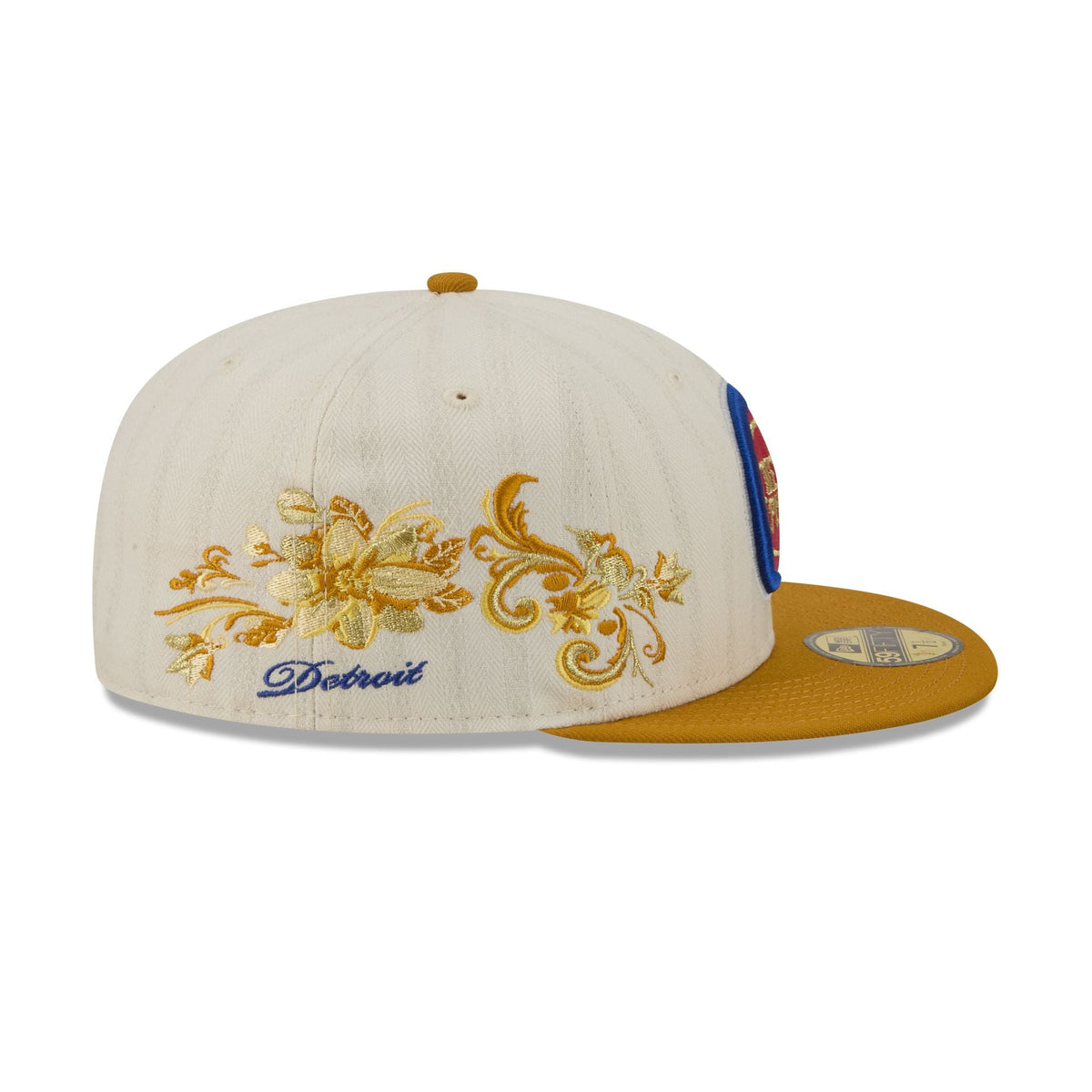 Detroit Pistons Chrome Herringbone 59FIFTY Fitted Hat - Image 4