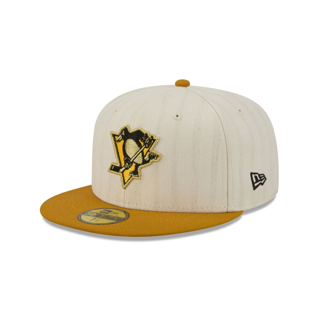 Pittsburgh Penguins Chrome Herringbone 59FIFTY Fitted Hat - Image 3