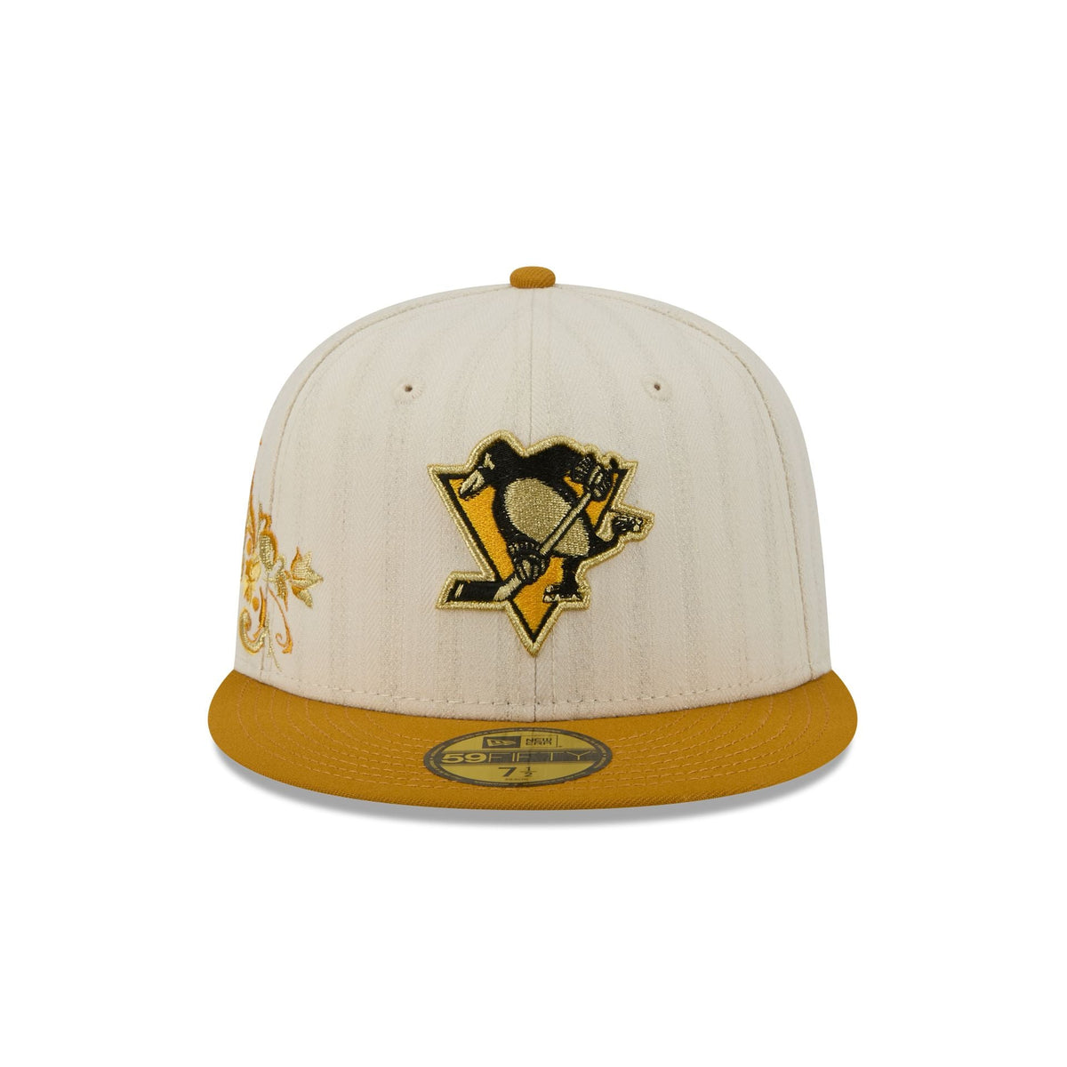 Pittsburgh Penguins Chrome Herringbone 59FIFTY Fitted Hat - Image 2