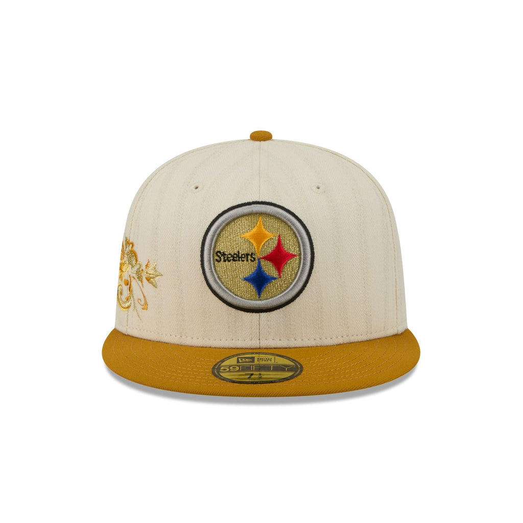 Pittsburgh Steelers Chrome Herringbone 59FIFTY Fitted Hat - Image 2