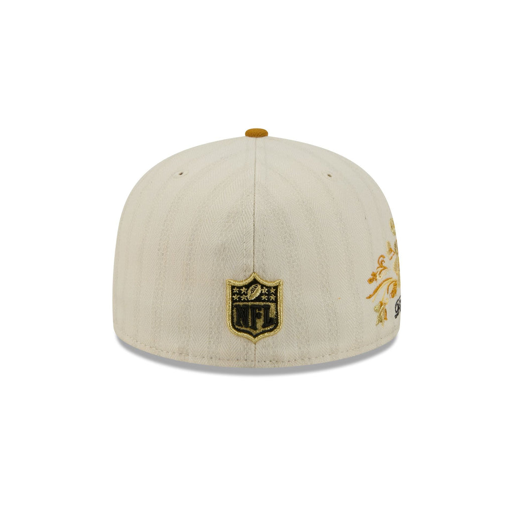 Pittsburgh Steelers Chrome Herringbone 59FIFTY Fitted Hat - Image 6