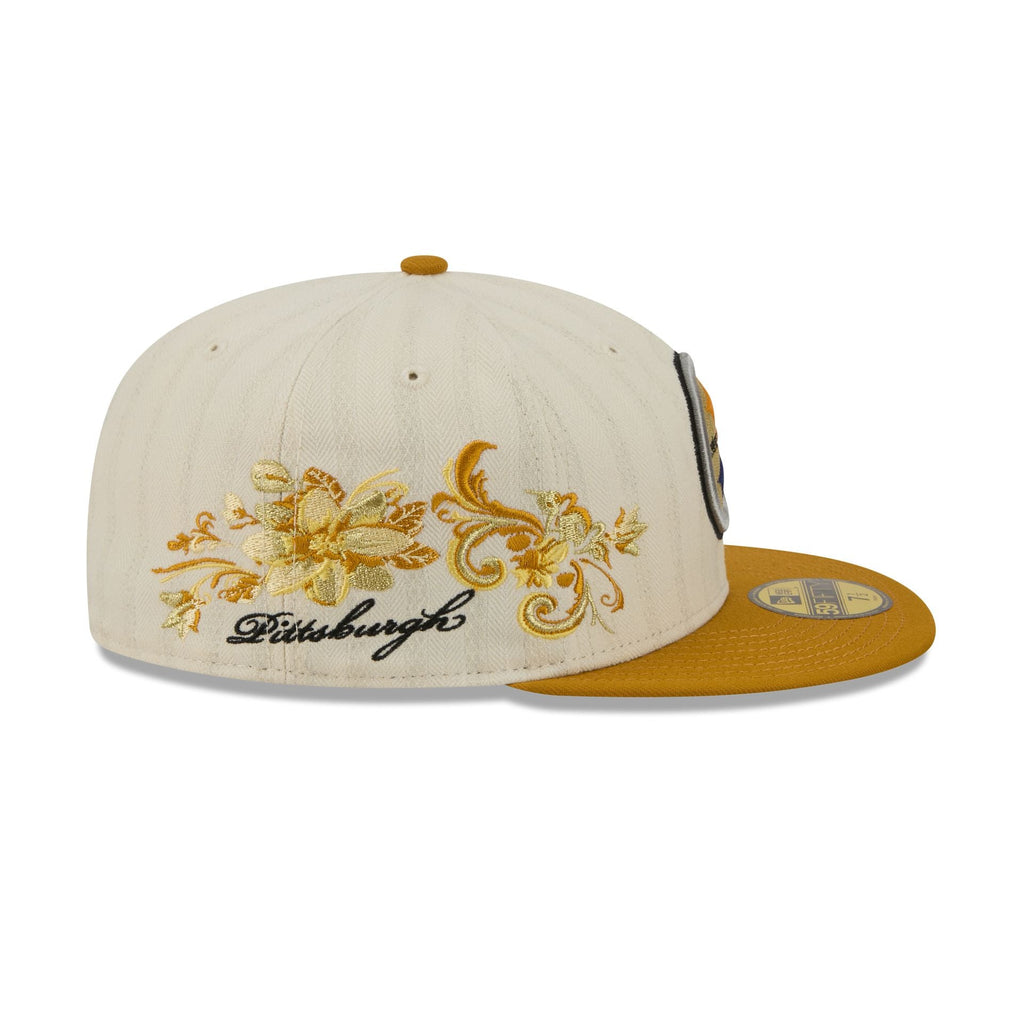 Pittsburgh Steelers Chrome Herringbone 59FIFTY Fitted Hat - Image 4
