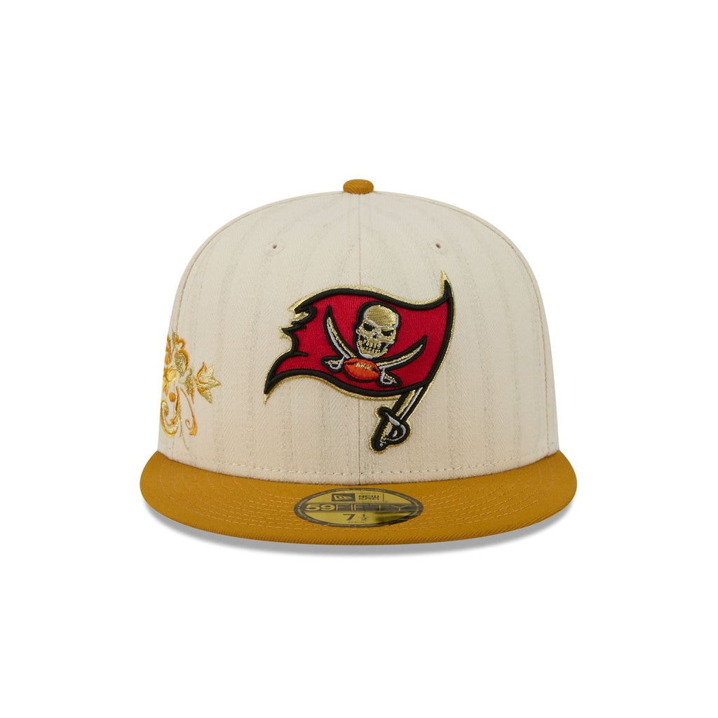 Tampa Bay Buccaneers Chrome Herringbone 59FIFTY Fitted Hat - Image 2
