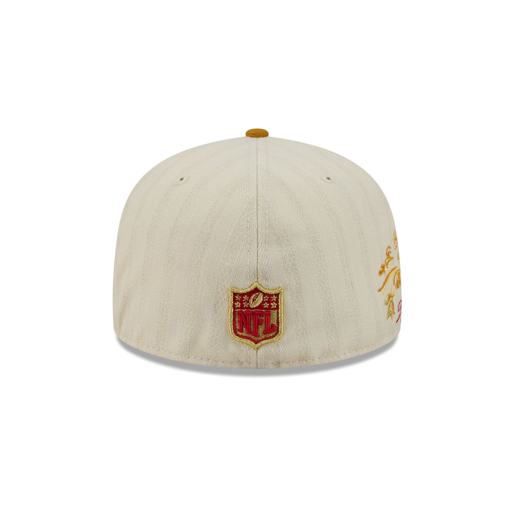 Tampa Bay Buccaneers Chrome Herringbone 59FIFTY Fitted Hat - Image 6