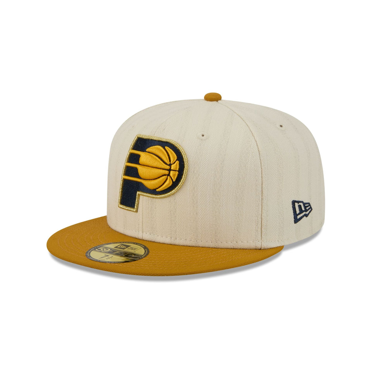 Indiana Pacers Chrome Herringbone 59FIFTY Fitted Hat - Image 3