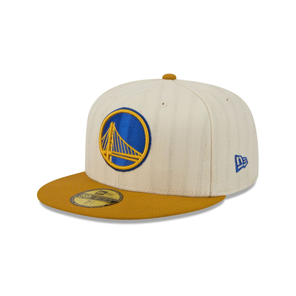 Golden State Warriors Chrome Herringbone 59FIFTY Fitted Hat - Image 3