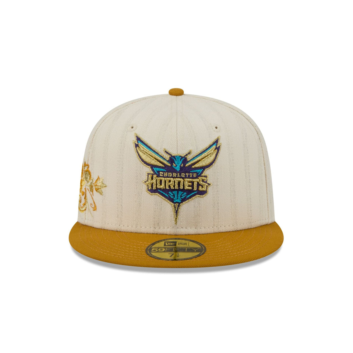 Charlotte Hornets Chrome Herringbone 59FIFTY Fitted Hat - Image 2