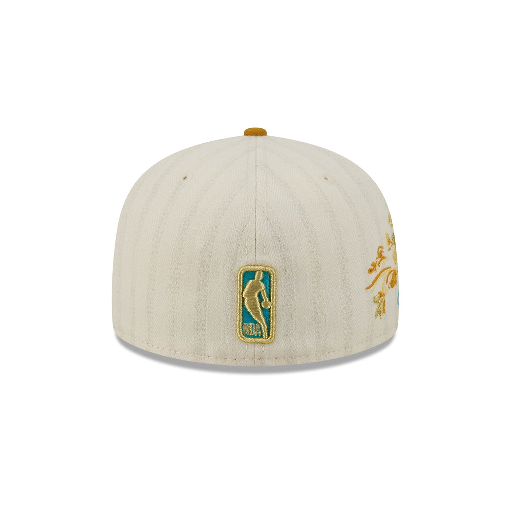 Charlotte Hornets Chrome Herringbone 59FIFTY Fitted Hat - Image 6