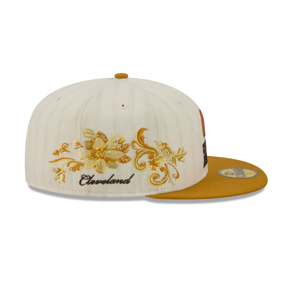 Cleveland Browns Chrome Herringbone 59FIFTY Fitted Hat - Image 4