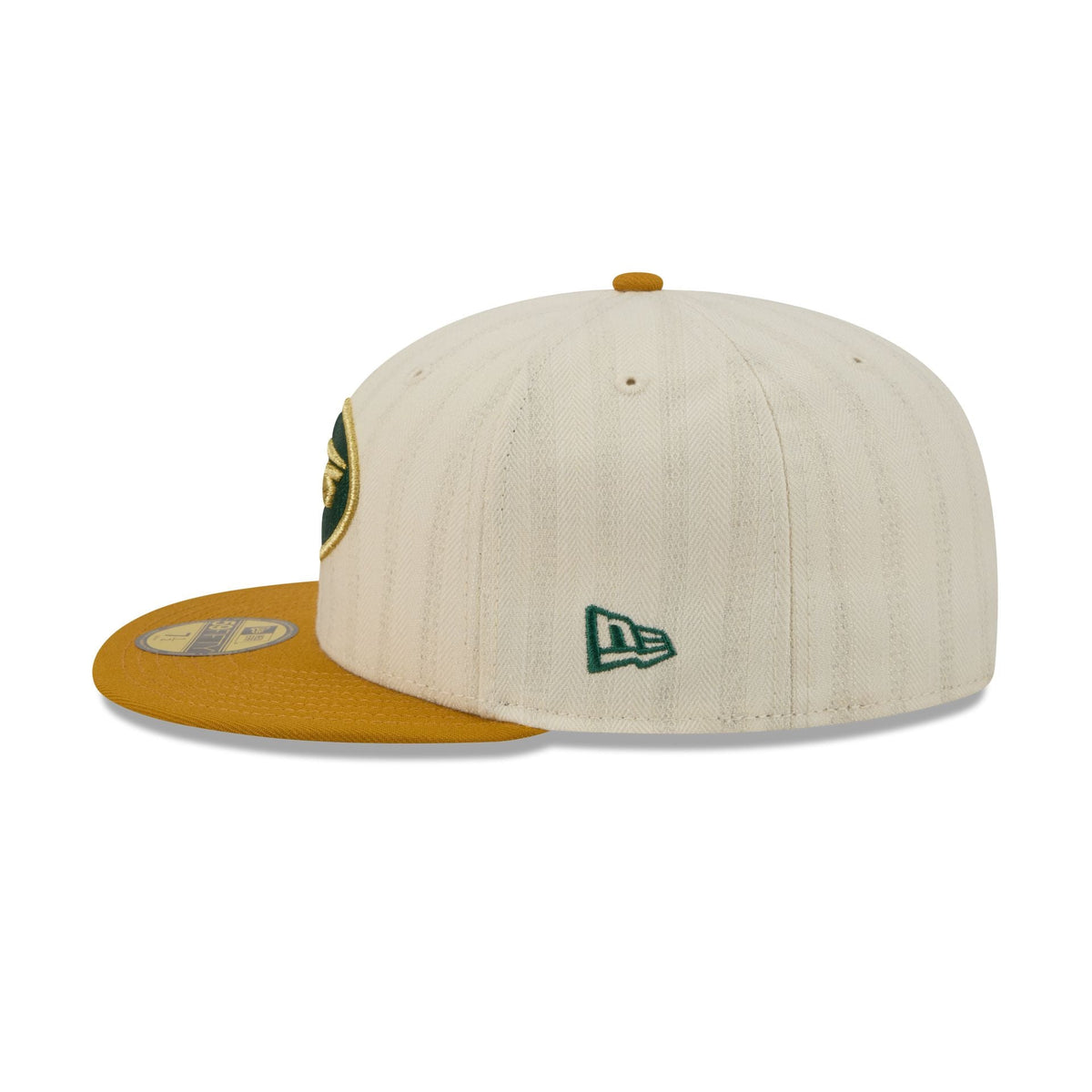 New York Jets Chrome Herringbone 59FIFTY Fitted Hat - Image 5