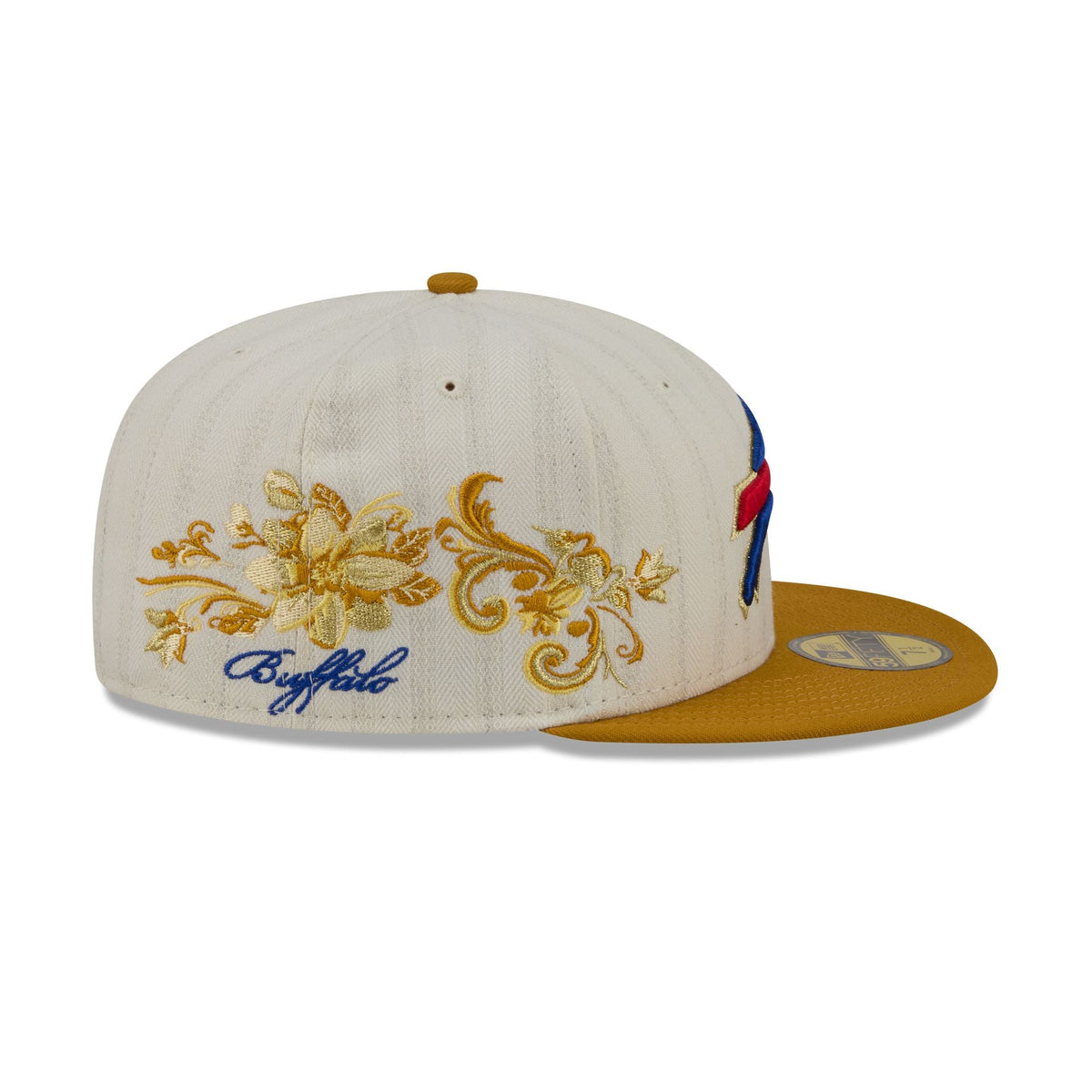 Buffalo Bills Chrome Herringbone 59FIFTY Fitted Hat - Image 4