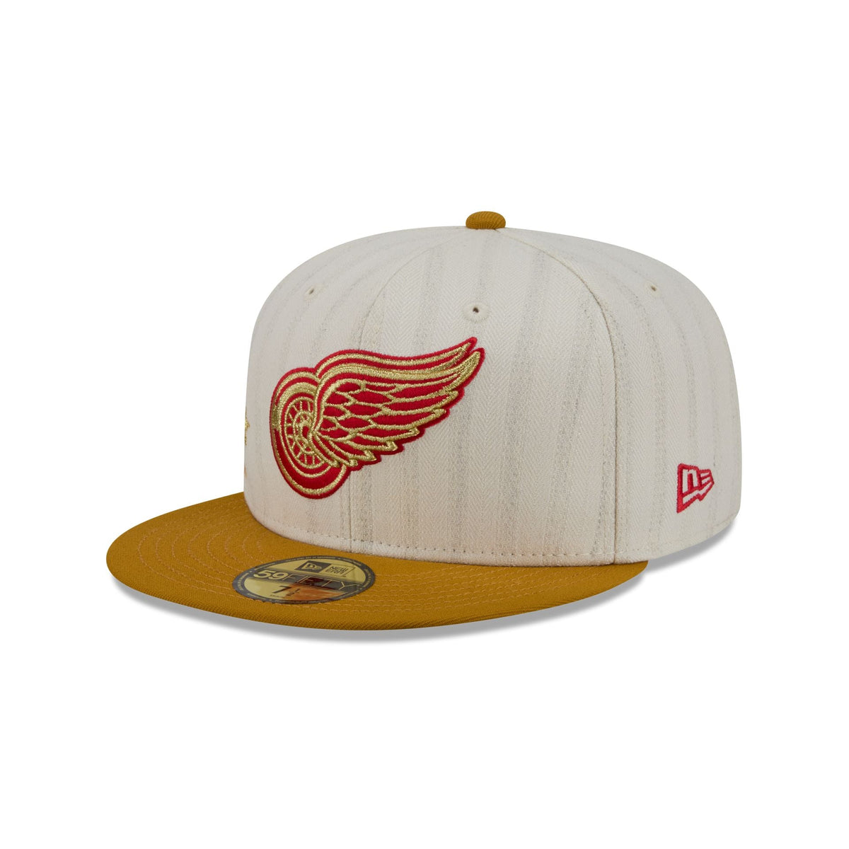 Detroit Red Wings Chrome Herringbone 59FIFTY Fitted Hat - Image 3