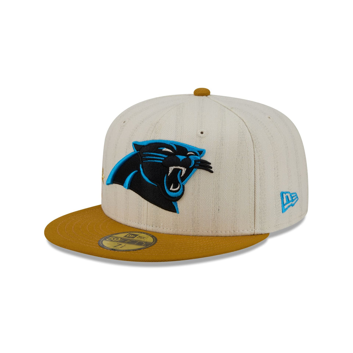 Carolina Panthers Chrome Herringbone 59FIFTY Fitted Hat - Image 3