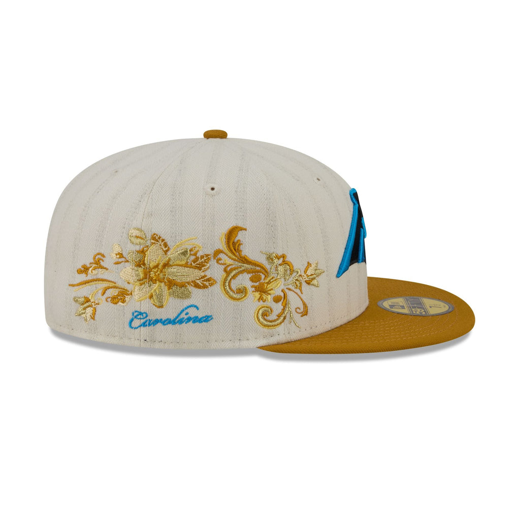 Carolina Panthers Chrome Herringbone 59FIFTY Fitted Hat - Image 4