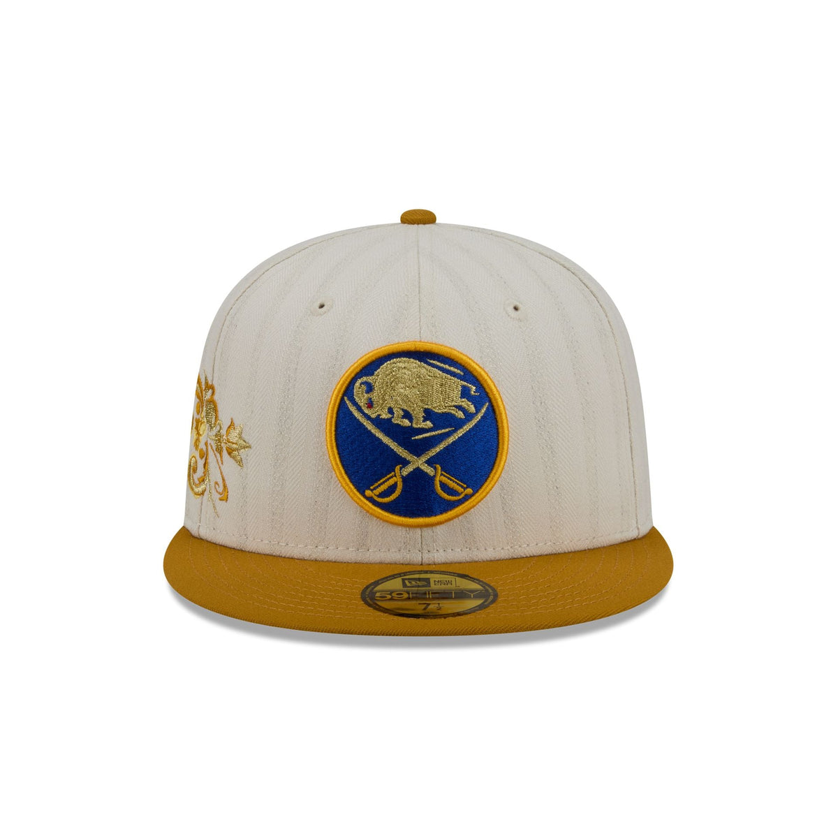 Buffalo Sabres Chrome Herringbone 59FIFTY Fitted Hat - Image 2