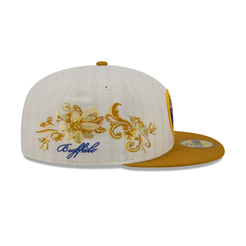 Buffalo Sabres Chrome Herringbone 59FIFTY Fitted Hat - Image 4