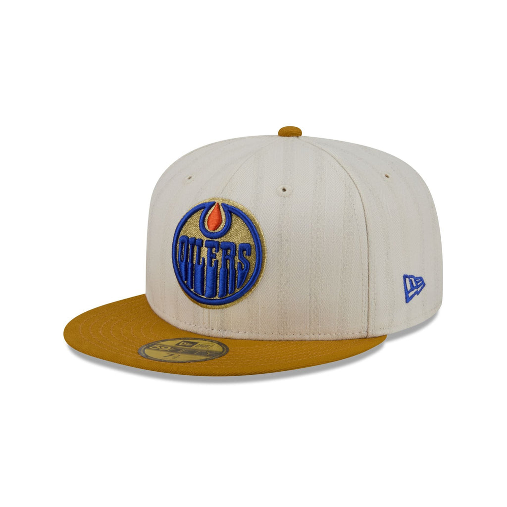 Edmonton Oilers Chrome Herringbone 59FIFTY Fitted Hat - Image 3