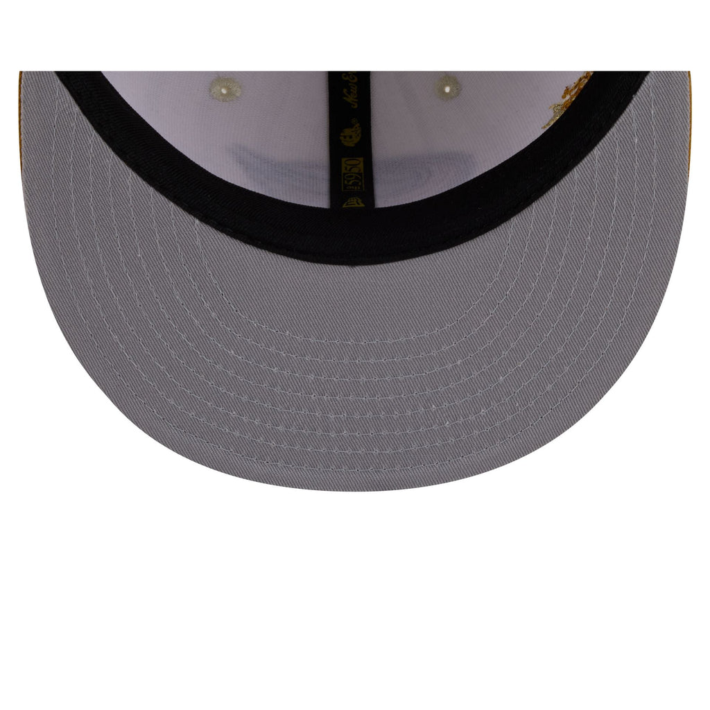 Columbus Blue Jackets Chrome Herringbone 59FIFTY Fitted Hat - Image 7