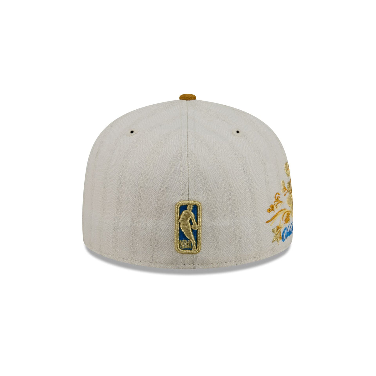 Oklahoma City Thunder Chrome Herringbone 59FIFTY Fitted Hat - Image 6